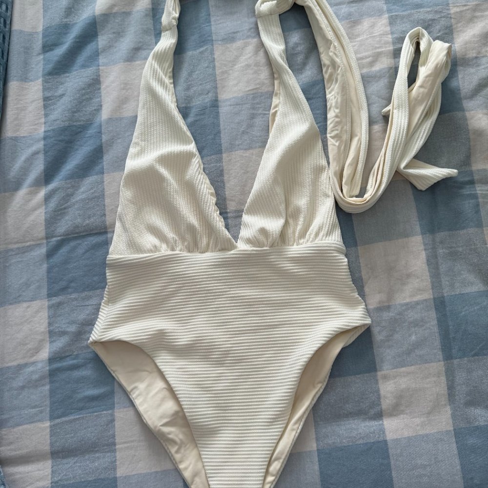 L*Space Allegra One Piece Swimsuit Cream